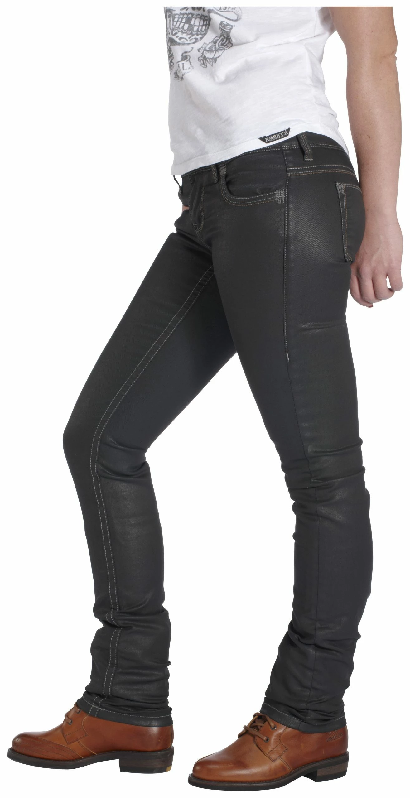 Cheapest π Women Who Ride Rokker Diva Black π© Women's π Jeans (27X34) π - Image 3